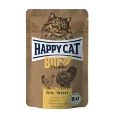 Happy Cat Bio Saqueta com frango e peru com molho para gatos