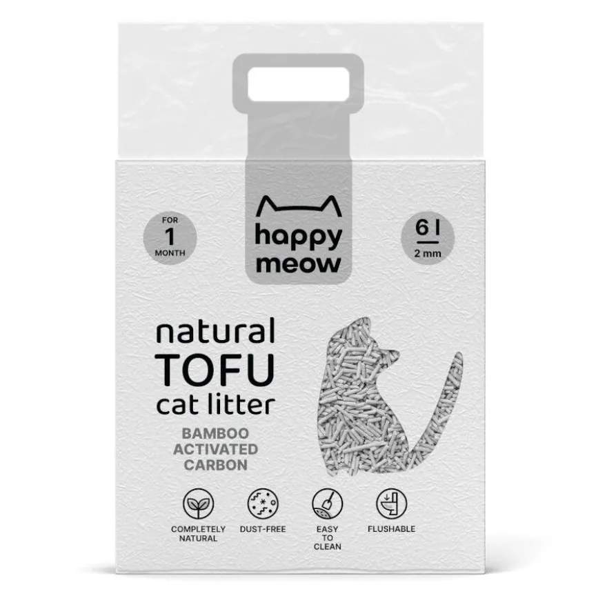 Happy Meow Natural Tofu Aglomerante Bambu para gatos