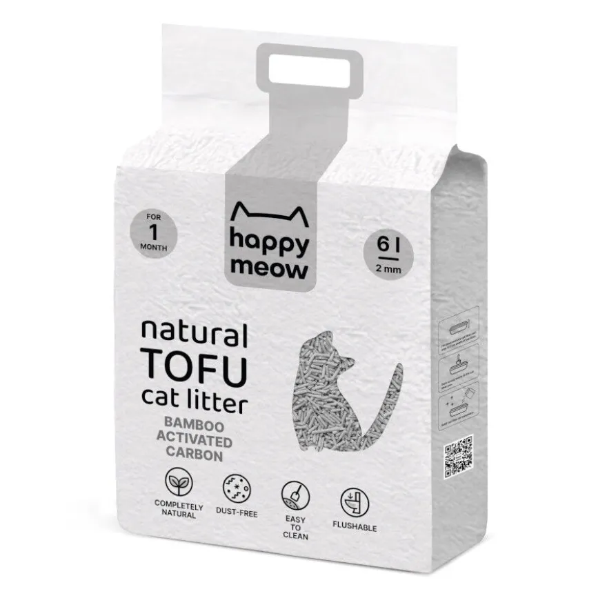 Happy Meow Natural Tofu Aglomerante Bambu para gatos