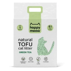 Happy Meow Natural Tofu Aglomerante Chá Verde para gatos