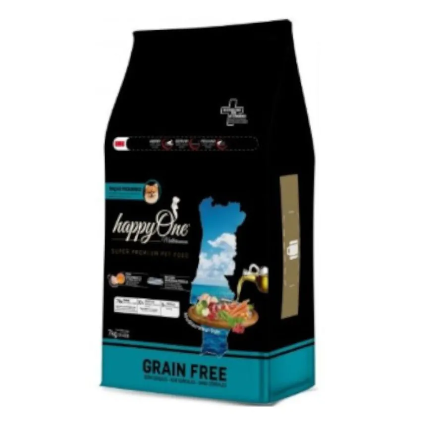 happyOne Mediterraneum Premium ração de carne fresca de aves para gatos sénior