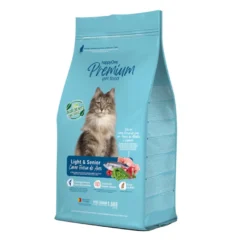 happyOne Premium Light & Senior de ração de carne fresca de aves com peixes e legumes para gatos