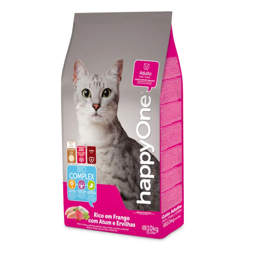 happyOne Ração de atum e frango para gatos