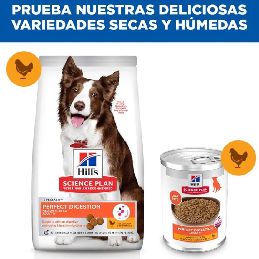 Hill's Adult Science Plan Perfect Digestion frango ração para cães