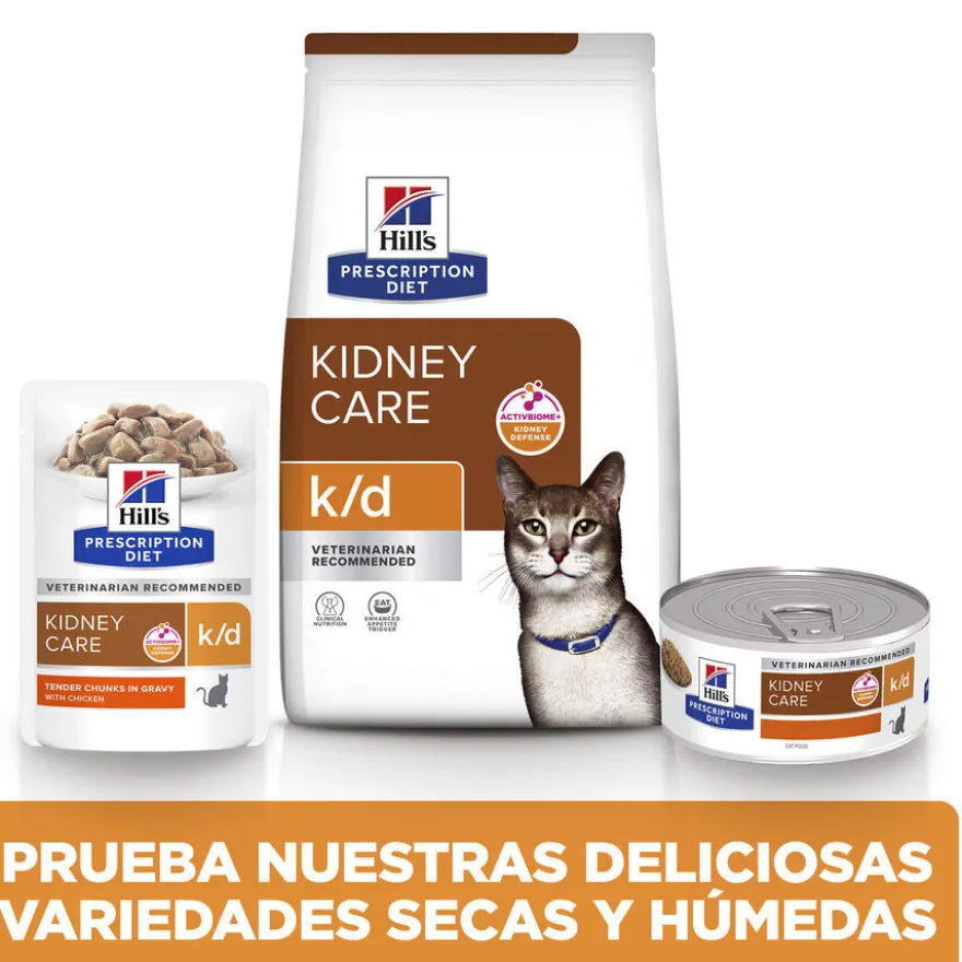 Hill's Prescription Diet Kidney Care k/d Salmão ração para gatos