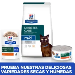 Hill's Prescription Diet m/d Diabetes Weight Frango ração para gatos