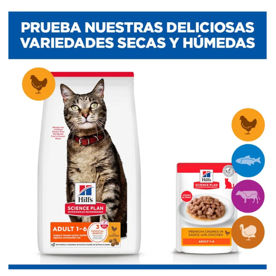 Hill's Science Plan Adult Frango saqueta para gatos