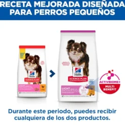 Hill's Science Plan Light Ração de frango para cães de raças pequenas e mini