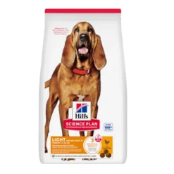 Hill's Science Plan Mature Adult Light Medium Ração de frango para cães de raças médias