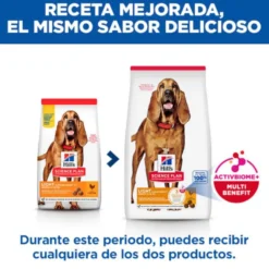 Hill's Science Plan Mature Adult Light Medium Ração de frango para cães de raças médias