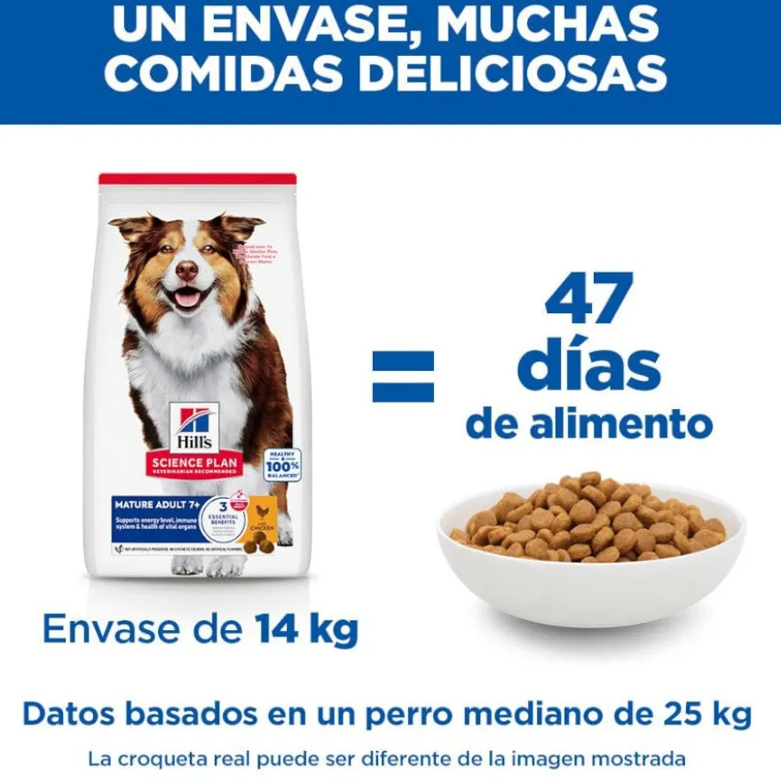 Hill's Science Plan Mature Adult Medium Ração de frango para cães de raças médias