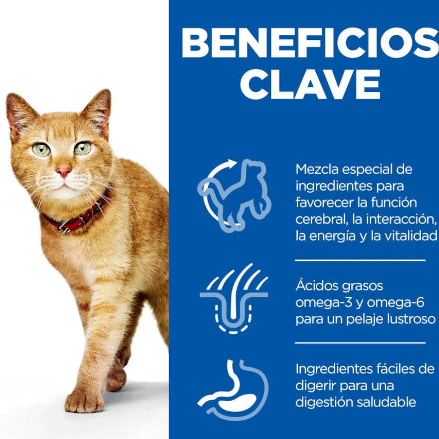Hill's Science Plan Senior Vitality Sachê de frango e salmão em molho para gatos