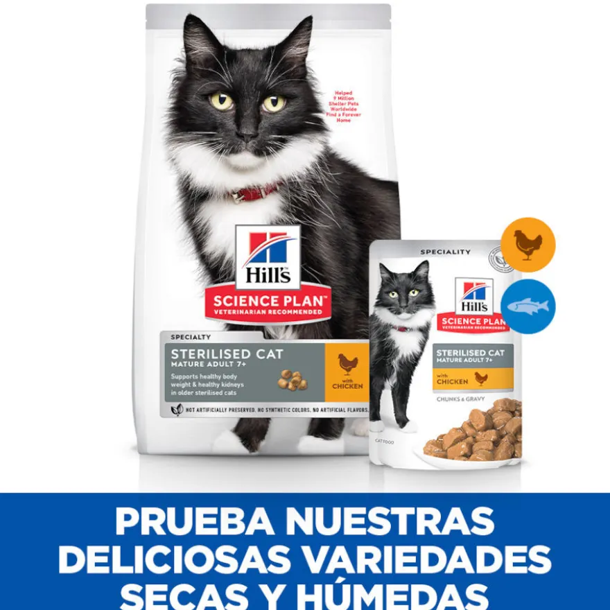 Hill's Science Plan Sterilised Mature Frango saqueta de molho para gatos