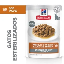 Hill's Science Plan Sterilised Young Adult Peru em Molho saquetas para gatos