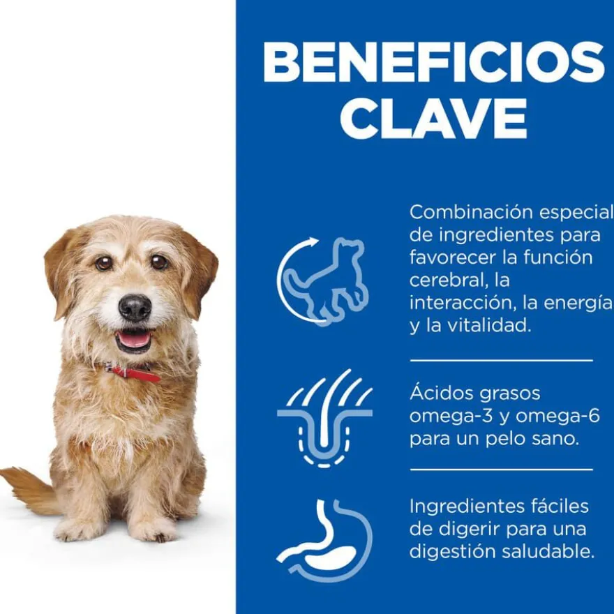 Hill's Small e Mini Adult +7 Science Plan Youthful Vitality Frango ração para cães