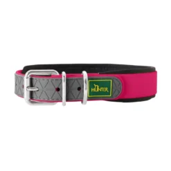 Hunter Convenience Comfort Coleira fúcsia para cães