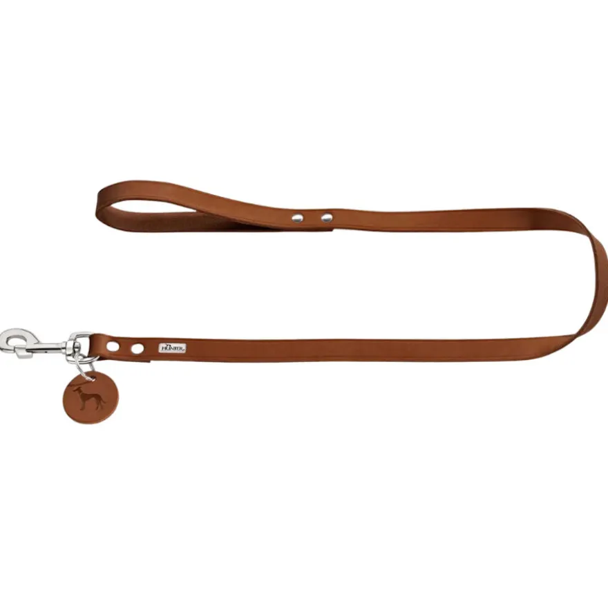 Hunter Trela de Couro Castanho para cães