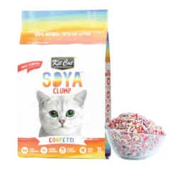 Kit Cat Soyaclump Confeti Areia de Soja para gatos