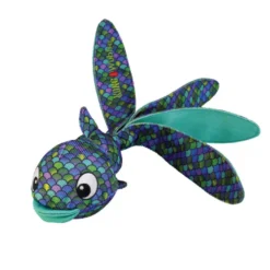 Kong Wubba Finz Peixe Azul de Peluche para cães
