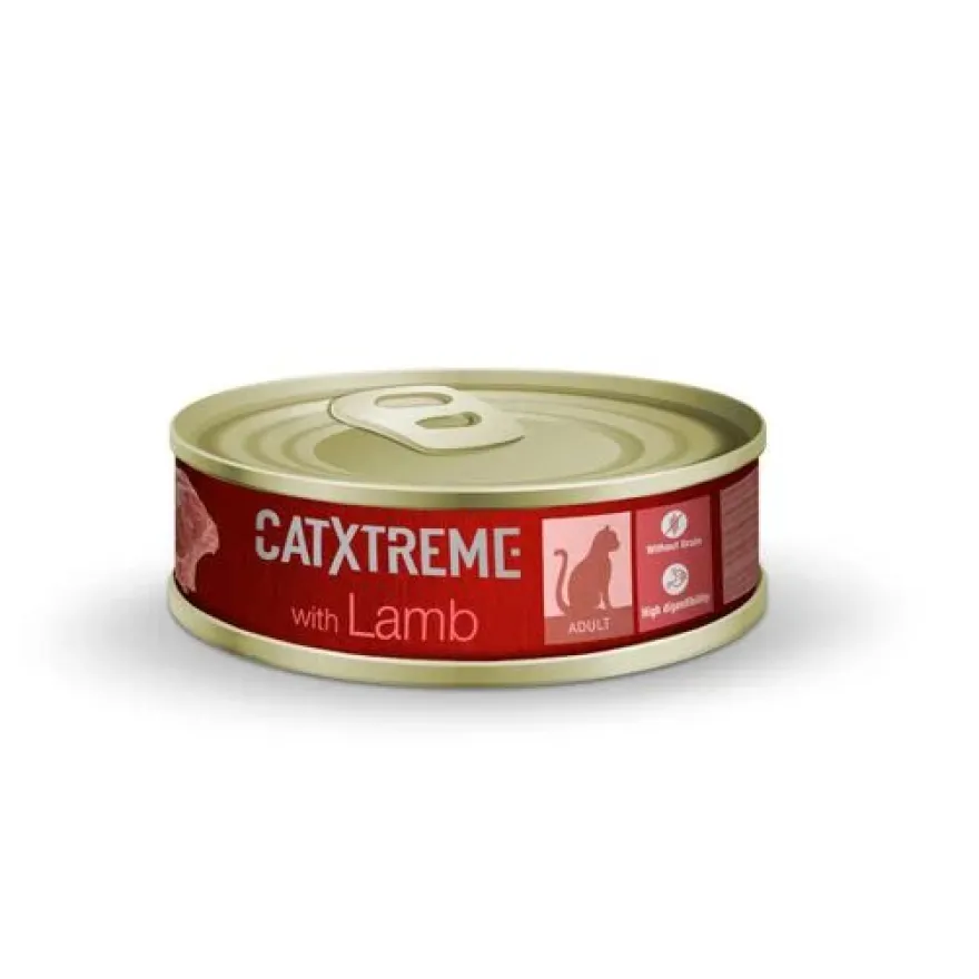 Lata Catxtreme Sterilised paté com cordeiro para Gatos