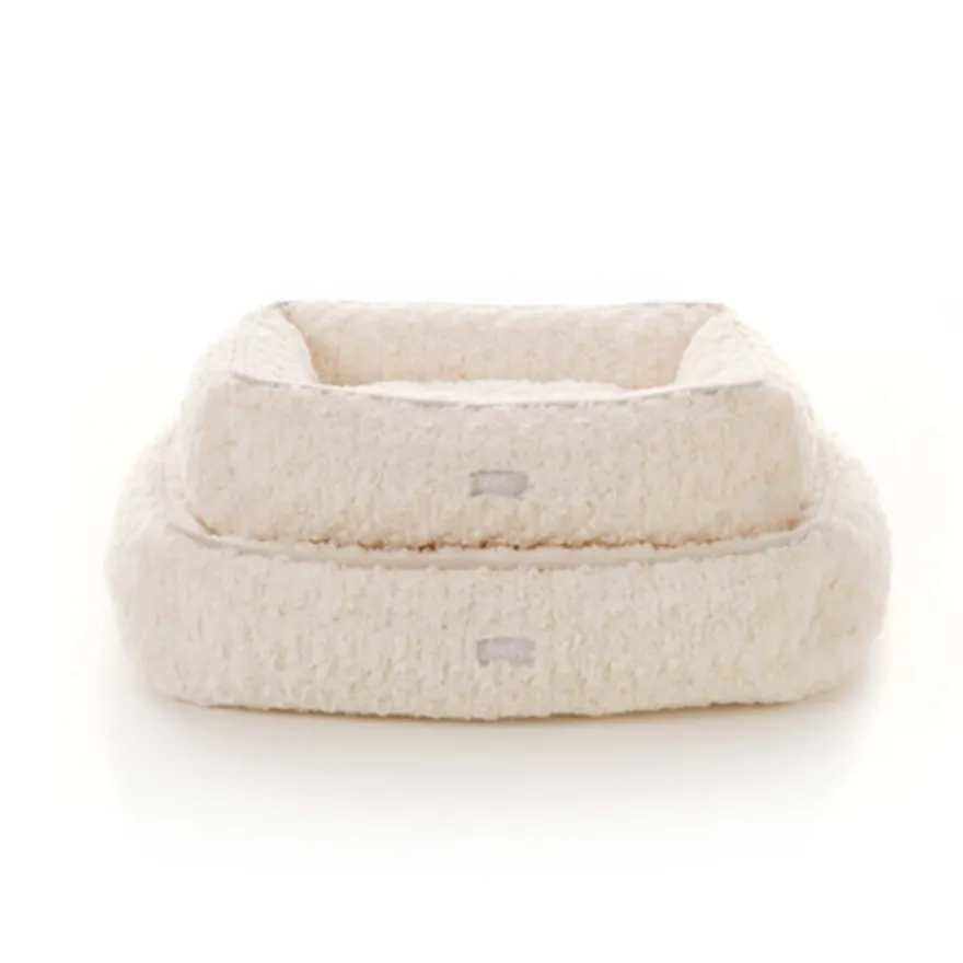 Leeby Alcofa super macia com almofada amovível para cachorros