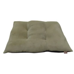 Leeby Almofada Acolchoada de Veludo Verde para cães
