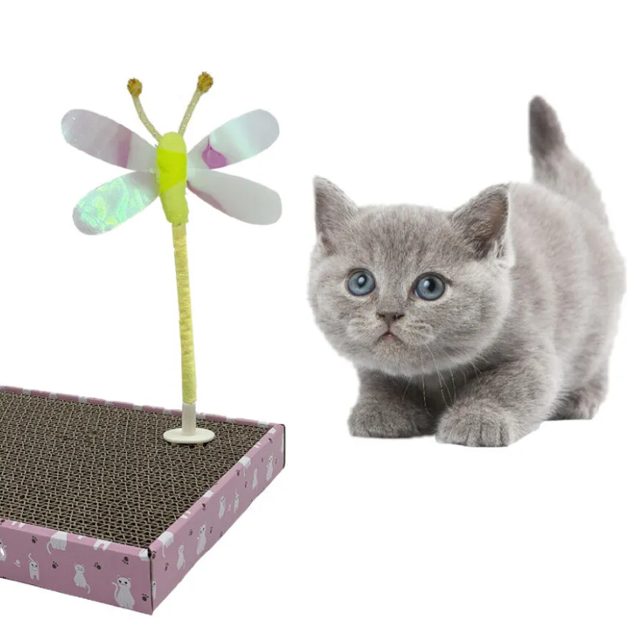 Leeby Babette borboleta em brinquedo interativo para gatos