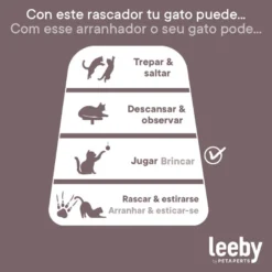 Leeby Babette Brinquedo pompom para arranhador de gatos