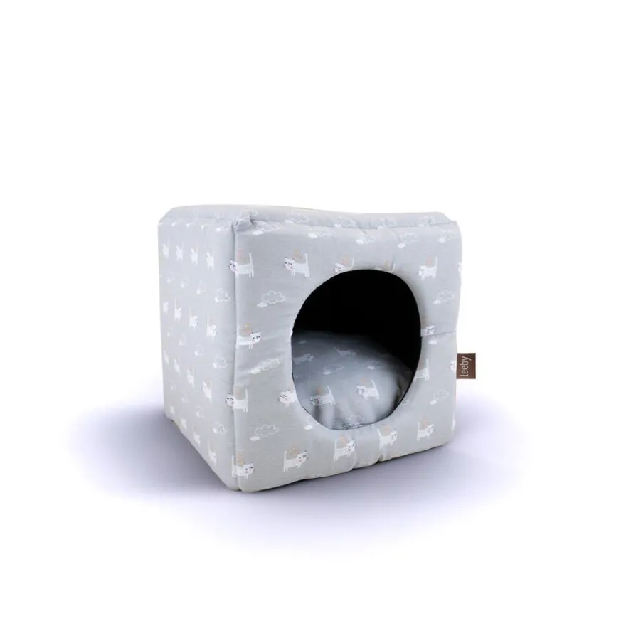 Leeby Cama Azul Claro para gatos