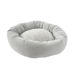 Leeby Cama donut cinzenta para gatos