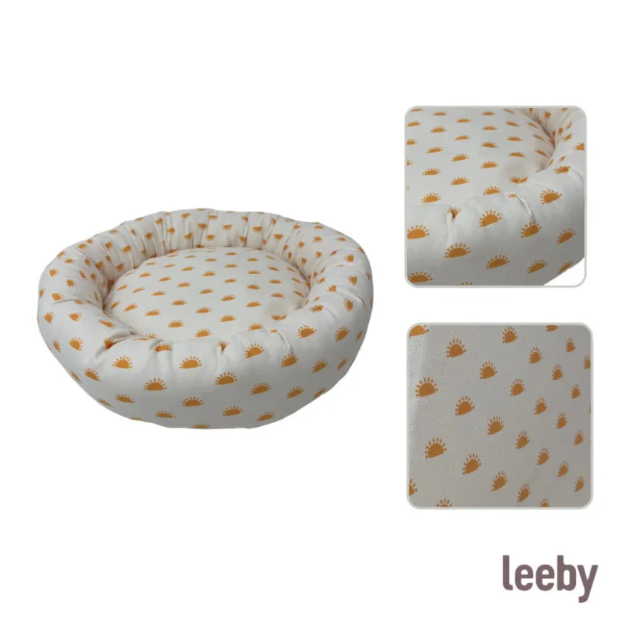 Leeby Cama donut sol para gatos