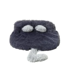 Leeby Cama Saco com Orelha e Cauda Cinzento para gatos