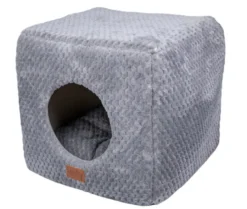 Leeby Cama Suave Cinzenta para gatos