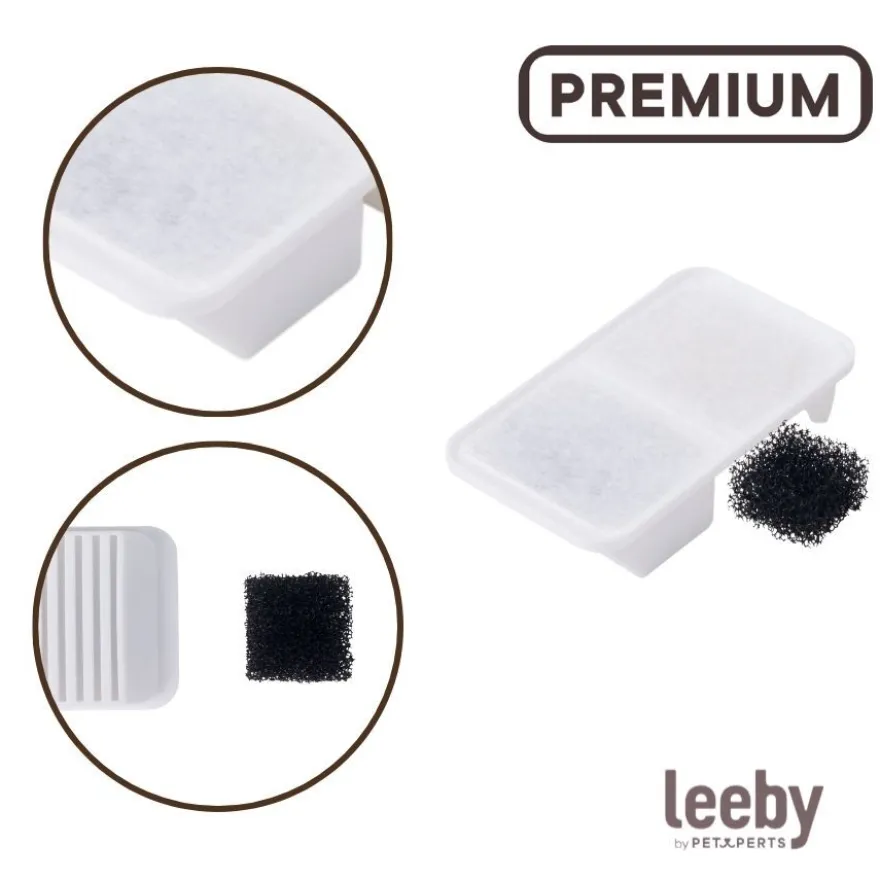 Leeby Conjunto de 3 Filtros de Substituição para bebedouro Koko de cães e gatos