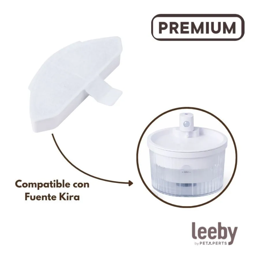 Leeby Conjunto de 3 Filtros de Substituição para Bebedouro Sem Fios de cães e gatos