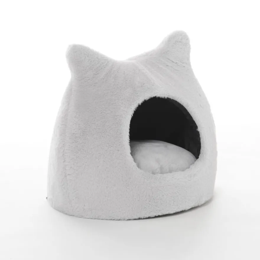 Leeby Igloo Anti Stress Cinzento para gatos