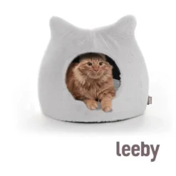 Leeby Igloo Anti Stress Cinzento para gatos