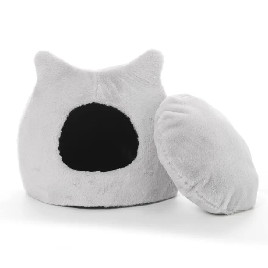 Leeby Igloo Anti Stress Cinzento para gatos