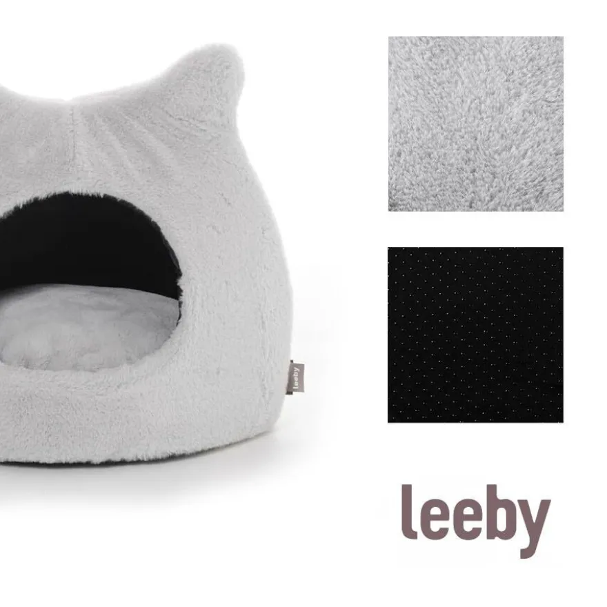 Leeby Igloo Anti Stress Cinzento para gatos