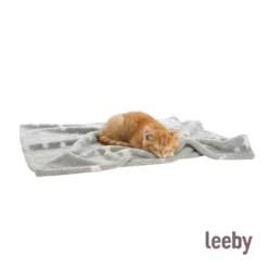 Leeby Manta estrela cinzenta para gatos