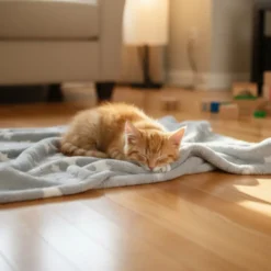 Leeby Manta estrela cinzenta para gatos