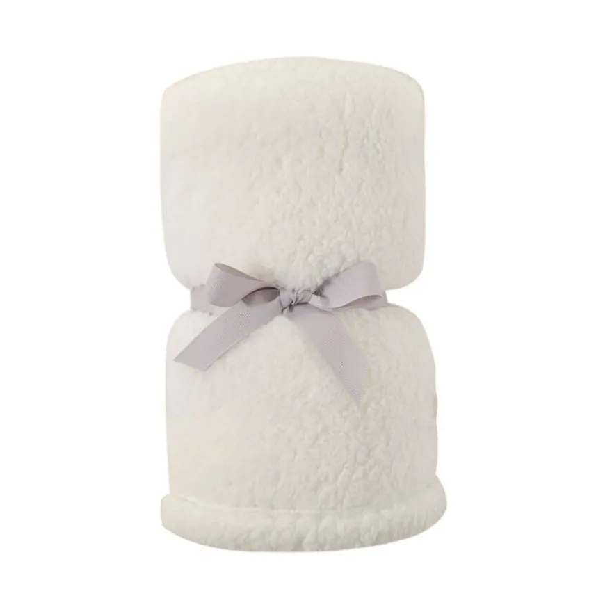 Leeby Manta Suave de Pelo Branco para gatinhos