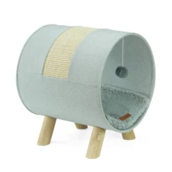 Leeby Saffira cama com arranhador e brinquedo para gatos