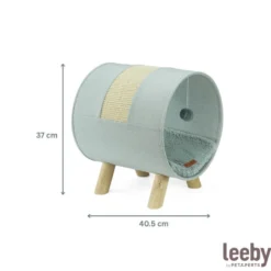 Leeby Saffira cama com arranhador e brinquedo para gatos