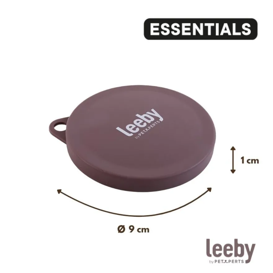 Leeby Tampa para Comedouro Castanha para cães e gatos