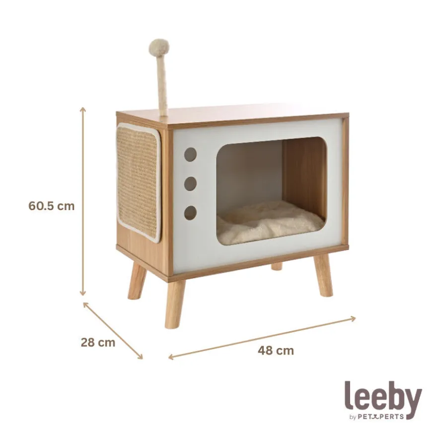 Leeby Thierre TV cama nido arranhador para gatos