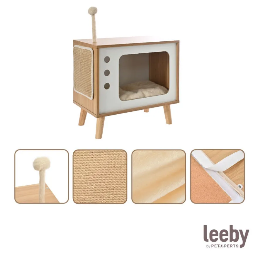 Leeby Thierre TV cama nido arranhador para gatos