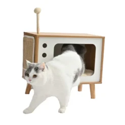 Leeby Thierre TV cama nido arranhador para gatos