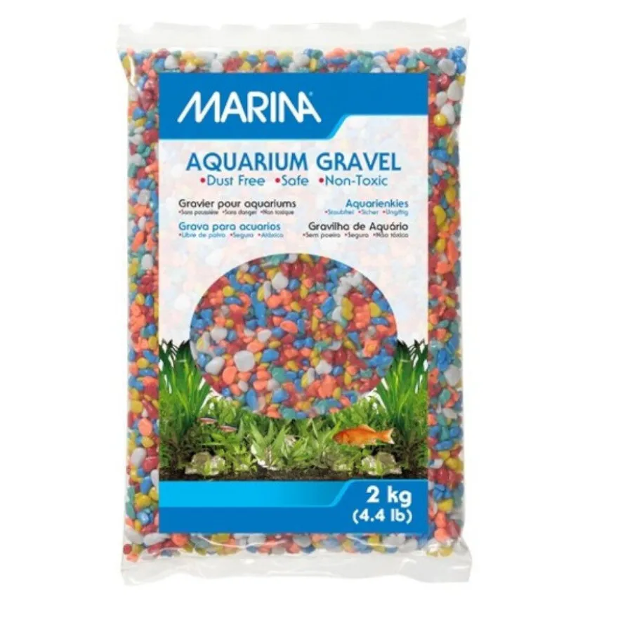 Marina Cascalho cor arco-íris para aquários