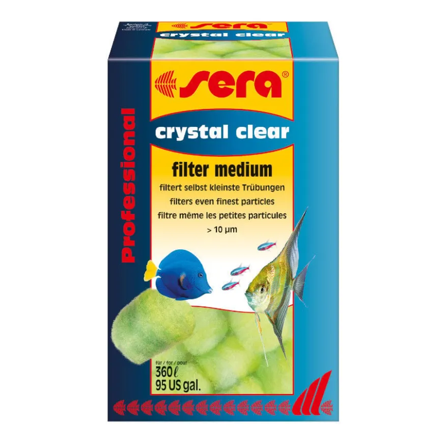 Meio filtrante profissional para aquário Sera Crystal Clear